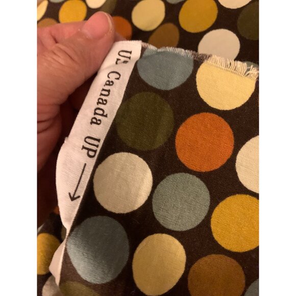 Polka Dot Cotton Fabric By Original Screenprint 1/2 Yard 42" Wide Crafts & Sewin - Picture 4 of 5